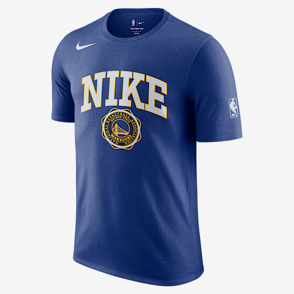 Nike Warriors ラガーシャツ Mサイズ NIKE ウォリアーズTシャツ GSW M NK ES NN SS TEE ブルー